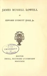 Cover of James Russell Lowell