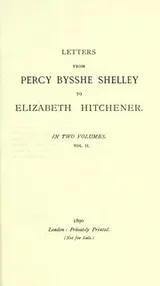 Cover of The letters of Percy Bysshe Shelley