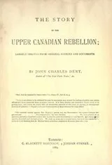 Cover of The story of the Upper Canadian rebellion