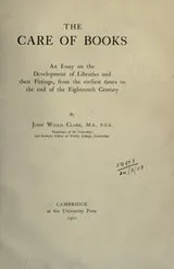 Cover of The care of books
