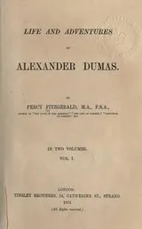Cover of Life and adventures of Alexander Dumas