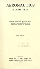 Cover of Aeronautics, a class text