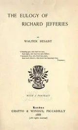 Cover of The eulogy of Richard Jefferies