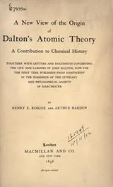 Cover of A new view of the origin of Dalton's atomic theory