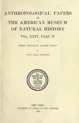 Cover of White Mountain Apache texts