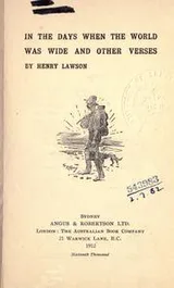 Cover of In the Days When the World Was Wide and Other Verses