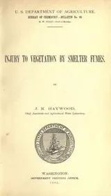 Cover of Injury to vegetation by smelter fumes