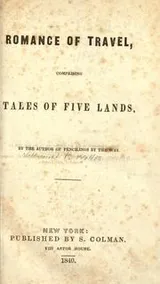 Cover of Romance of travel