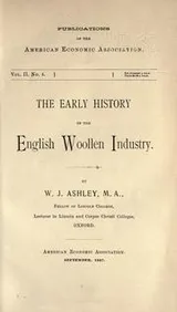 Cover of The early history of the English woollen industry