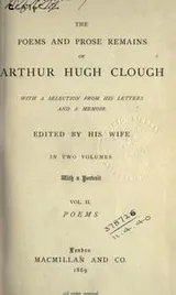Cover of Poems and prose remains, with a selection from his letters and a memoir