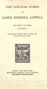 Cover of The works of James Russell Lowell