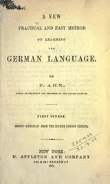 Cover of A new practica and easy method of learning the German language