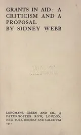 Cover of Grants in aid