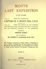 Cover of Scott's last expedition ... Vol. 1