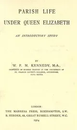 Cover of Parish life under Queen Elizabeth