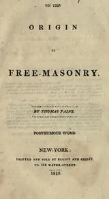 Cover of On the origin of free-masonry