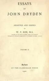 Cover of Essays of John Dryden