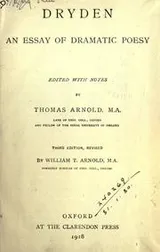 Cover of An essay of dramatic poesy