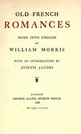 Cover of Old French romances
