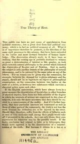 Cover of True theory of rent