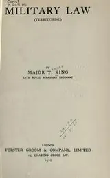 Cover of Military law (Territorial)