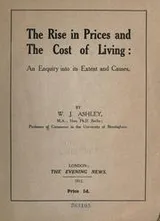 Cover of The rise in prices and the cost of living