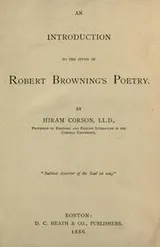 Cover of An introduction to the study of Robert Browning's poetry