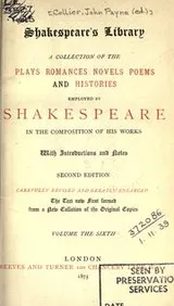 Cover of Shakespeare's library
