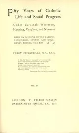 Cover of Fifty years of Catholic life and social progress