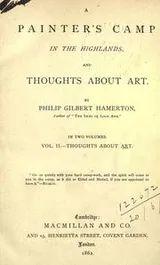 Cover of A painter's camp in the Highlands, and Thoughts about art