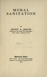 Cover of Moral sanitation