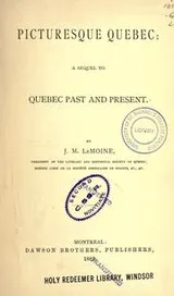 Cover of Picturesque Quebec