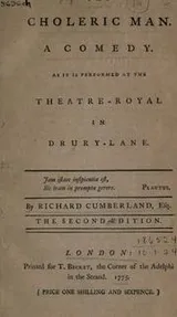 Cover of The choleric man
