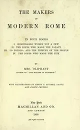 Cover of The makers of modern Rome