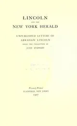 Cover of Lincoln and the New York herald