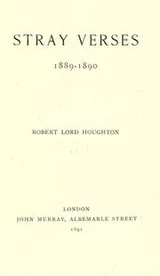 Cover of Stray verses, 1889-1890