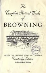 Cover of The complete poetical works of Browning