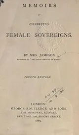 Cover of Memoirs of celebrated female sovereigns