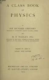 Cover of A class book of physics