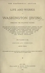 Cover of Life and works of Washington Irving