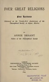 Cover of Four great religions