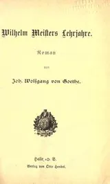 Cover of Wilhelm Meisters Lehrjahre