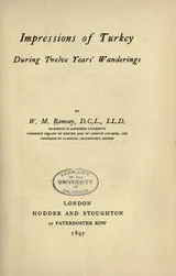 Cover of Impressions of Turkey during twelve years' wanderings