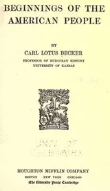 Cover of Beginnings of the American people