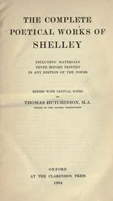 Cover of The complete poetical works of Shelley