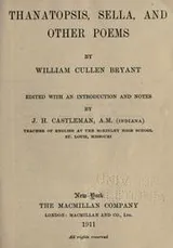Cover of Thanatopsis, Sella, and other poems