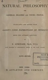 Cover of Natural Philosophy for General Readers and Young People