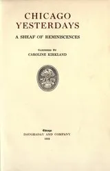 Cover of Chicago yesterdays