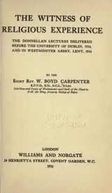 Cover of The witness of religious experience