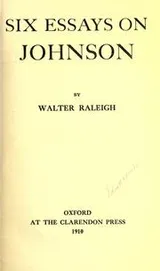 Cover of Six essays on Johnson